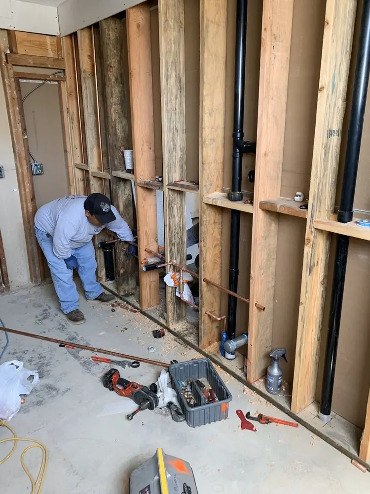 Commercial rough-in plumbing for Gas Line Repair in Waterway Arms